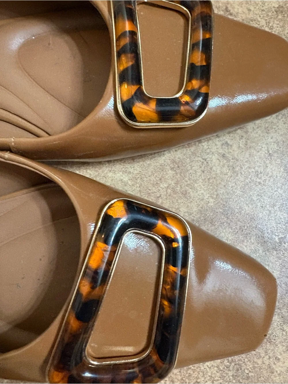 Antonio Melani Brown Leather Slingback Flats 7M